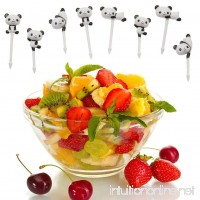 Hestio 8Pcs Cute Panda Fruit Forks Mini Cartoon Children Snack Cake Dessert Food Fruit Pick - B07C236JD9